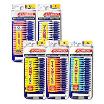 일본 잭스 덴탈프로 치간칫솔 I자형 30p (15p x 2개) 일자형, 2호(SS) x 2개, 2호(SS) x 2개