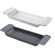 욕실선반 1p 반신욕트레이 길이조절 목욕놀이선반, 욕조트레이 1P 그레이, 1개