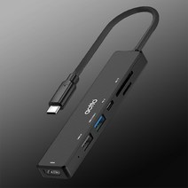 CRH-25 LG그램15/16/17/울트라기어 C타입 멀티허브 PD충전+HDMI미러링+삼성Dex+USB3.2/2.0+SD/TF가드리더기
