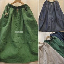 여름 면치마 마치마 스티치 호시 면마 치마 올리졸리3A3M48