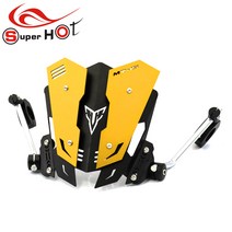 XMAX300 바이크 튜닝용품 알루미늄 머드 흙받이 외장 드레스업, 금색, 1개