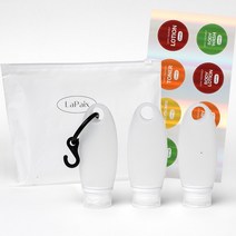라뻬 여행용 실리콘공병 세트 89ml 3p 휴대용 걸이, 1개