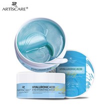 ARTISCARE 아이 패치 히알루론 산 골드 해초 블랙 펄 안티 링클 다크 서클 크리스탈 콜라겐 젤 마스크, [04] Hyaluronic Acid