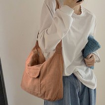 오너클랜 여성 크로스백 코듀로이 에코백 예쁜 가방 캐주얼백