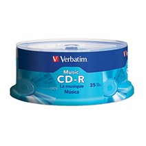 버바팀 Verbatim CD-R / DVD-R / RW / DL / 700MB 4.7GB 8.5GB 25GB 50GB 블루레이, CD-R 700MB 오디오전용 25p CAKE 52X
