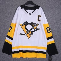 NHL 피츠버그 펭귄스 화이트 긴팔유니폼 힙합티셔츠 B428