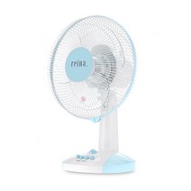 Reina 12인치 탁상용선풍기 공부방 사무실 주방용 RF-P3012, 화이트