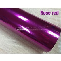 자동차랩핑지 카본시트지 랩핑지 인조가죽 시트지 크롬 미러 비닐 필름 스티커 공기 거품 크기:, 03 Rose red_03 30CM X 152CM