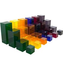 아크릴 진열대 거치대 전시대 계단식 소품 협탁 투명 의류 신발 전시 장식, 옐로우 4개