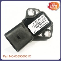 OEM 0281002401 038906051C 038906051 MAP 센서 흡기 공기 부스트 압력 Map Audi A1 A3 A4 TT VW 골프 시트 Skoda 용
