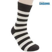 dasama 아웃도어 스트라이프 양말, 블랙