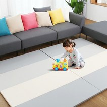 [리키보이즈]층간소음방지 국민 아기 거실 향균 폴더 매트 40mm, 밀크(800X1800)