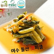[팜스락] 전라도 여수 돌산 삼채 갓 피클 김치 1kg 당일생산 국내산 100%
