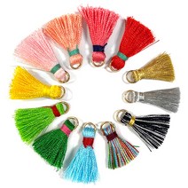 (주)아트인 컬러 미니 고리 태슬(10개), 연보라