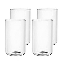 글라스락 강화 유리컵+유리잔 4p 세트, 1개, 클라체 내열유리 하이 마카 450 4p