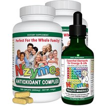 Nzymes 휴먼 에너지 키트 - 풀빅산 휴믹산 철 기반 미량 미네랄 드롭 및 오늘날의 환경 문제를 위한 강력한 항산화 포뮬러. 미국산