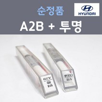현대 A2B 어비스블랙펄 붓펜 페인트 + 모비스 투명붓펜 8ml