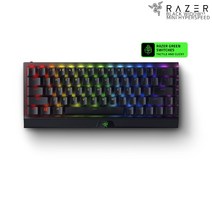 RAZER 레이저 블랙위도우 V3 미니 하이퍼스피드 KR 한글 자판 녹축 무선 게이밍 키보드 국내AS