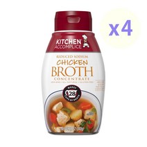 Kitchen Basics 키친 베이직 저염 치킨 브로스 부용 육수 엑기스 340g 4개