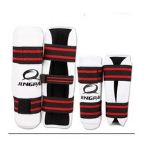 태권도도복 도복 주짓수도복 유도도복 합기도 도복 GINGPAI 태권도 보호 장비 정강이 2 피스/4 피
