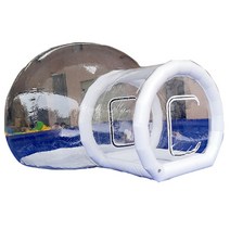 에어텐트 야외 큐브 돔 쉘터 원형 호텔 야외 비닐 PVC, 5m  평방 X217