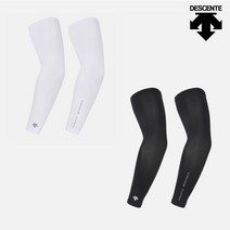 데상트 남녀공용 러닝 베이직 냉감소재 암커버(쿨 팔토시_UV차단) SN223RSU41, M, BLK
