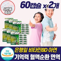프리미엄 은행잎추출물 혈액순환제 팔 다리 종아리 손끝 손발 저림 개선 영양제 차가움 두뇌 머리 혈행 혈관 관리 개선제 좋은 건강 식품 여성 부모님 50대 60대 70대 추천, 혈액순환영양제_2개_할인_사은품, 2개