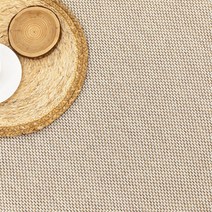 베이직 평직 단모 러그 200x230 사이잘룩 라탄 식탁 사계절 거실 카페트