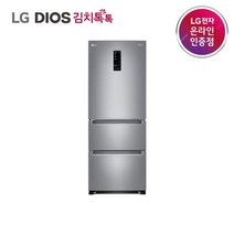 [LG전자] DIOS(디오스) 김치냉장고 스탠드형 김치톡톡 327L [K331S142/퓨어메탈], Y
