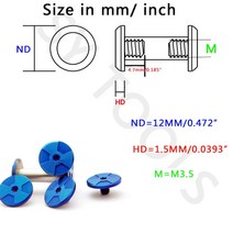 스마트공구 2세트 나이프 핸들 리벳 나사 DIY 재료 416j 스틸 53 유형, 06 MD-12_10 Size 10