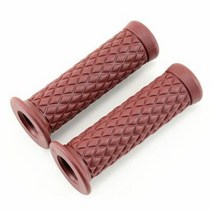 오토바이 프레임 부품 고무 클래식 빈티지 22MM 모토 핸들 바 빈티지 레트로 할리 스타일 부품 유니버설 모, 10 2 brown