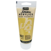 [알파] [뻬베오]스튜디오 아크릴물감 100ml 메탈 (색상 선택), 색상:[6160350]351 / MetallicSilver