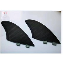 서핑 뜨거운 물고기 서핑 핀 트윈 세트 보드 핀 그레이 그린, 01 Gray FC I