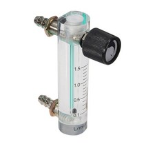 0-1.5LPM 1.5L 산소 유량계 공기 가스 제어 밸브 포함, 01 White