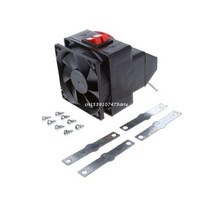 동파 방지 얼음 방지 완전방한 휴대용 150W PTC 자동차 차량 난방 히터 뜨거운 팬 해열 기 Demister DC 12, 01 Black