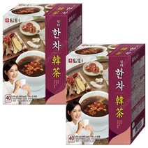 담터 한차 40T X 2개(80T) 쌍화차 대추차 생강차 일회용 전통차