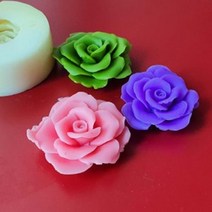 수제몰드 - 장미꽃로즈 플라워 실리콘꽃몰드, 아이보리