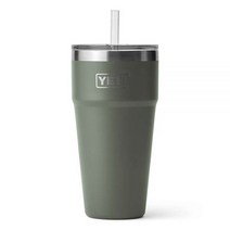 예티 램블러 26온스 컵(빨대 포함), Camp Green