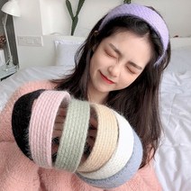 겨울 머리띠 8컬러 예쁜 울 파스텔톤 니트 여성 헤어밴드 여자