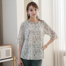 이헌영 비즈 장식 프릴 카라 블라우스 아이보리 20BS5041B0