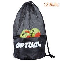 OPTUM BT-TOUR 비치 테니스 공 50% 압력 메쉬 숄더백-12 24 36 팩 크기, CHINA, 12 balls