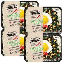 아워홈 온더고 태국식치킨 시금치덮밥320gX4개/무료배송, 4팩, 1개