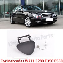 밴츠 범퍼 CAPQX 헤드라이트 워셔 도색되지 않은 노즐 커버 캡 메르세데스 W211 E280 E350 E550 용 앞 제트 2118801705 2118801805, 02 Left side LH