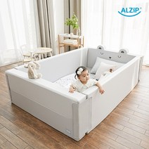 알집매트 패밀리 범퍼 침대 특대, 패밀리범퍼침대 그레이