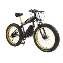 전기 산악 자전거 팻 타이어 모페드 오프로드 전기 자전거 충격 흡수 48V 1000W 26 인치, 12.Black  48V13AH 1000W