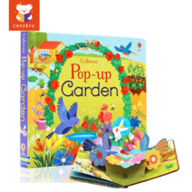 Usbrone POP UP Books 영어 교육용 3D 플랩 그림책 베이비 스토리 카드보드 어린이 책 3~6세 어린이용 취침 시간 독서, Garden