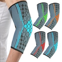 심플 팔꿈치 보호대 엘보 테니스 헬스 아대 엘보우 팔보호 밴드, 초록, 1개