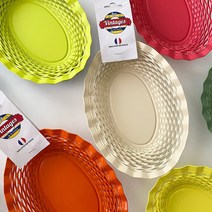 프렌치 컬러 브레드 바스켓 빵 간식 바구니 (11 color), 오렌지