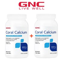 지엔씨 GNC 코랄 칼슘 마그네슘 비타민D 180캡슐 2팩