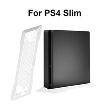 ps4거치대 ps4 슬림 콘솔용 수직 ps4 pro 콘솔 게임 액세서리용 ps4 호스트 베이스용 도크 크래들 마운트 브래킷 홀더, p4slim-white, P4Slim-White